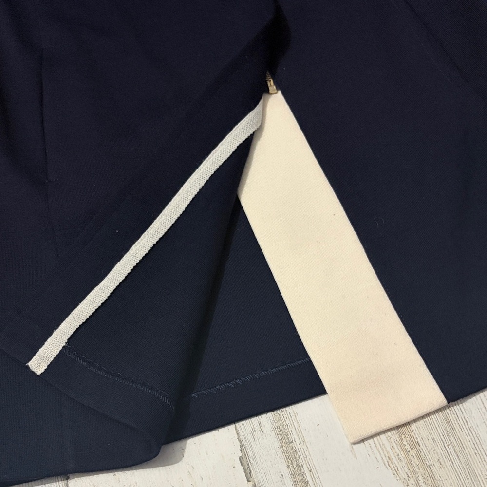 St John Navy Wool Blend Jacket Size 2 - Picture 4 of 11